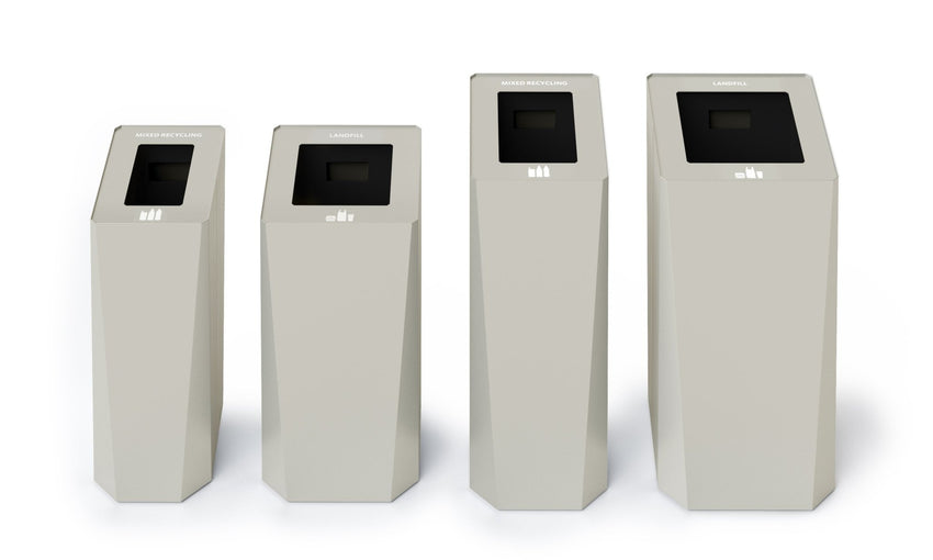 Magnuson KASTA KST - 1612L 22 - Gallon Rectangular Powder - Coated Steel Waste Receptacle with Internal Rigid Liner (MAG - KST - 1612L) - SchoolOutlet