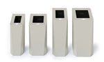 Magnuson KASTA KST - 1612L 22 - Gallon Rectangular Powder - Coated Steel Waste Receptacle with Internal Rigid Liner (MAG - KST - 1612L) - SchoolOutlet