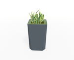 Magnuson KST - 1612L - H - PL High Kastan Rectangular Painted Steel Planter with Aluminum Top and Sealed Internal Liner (MAG - KST - 1612L - H - PL - XXX) - SchoolOutlet