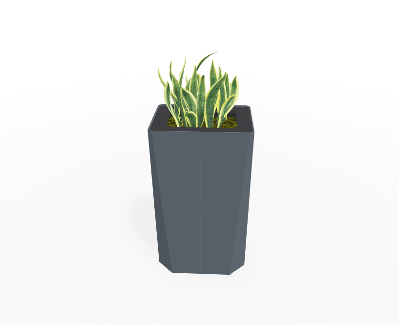 Magnuson KST - 1612L - H - PL High Kastan Rectangular Painted Steel Planter with Aluminum Top and Sealed Internal Liner (MAG - KST - 1612L - H - PL - XXX) - SchoolOutlet