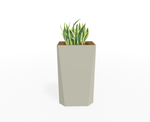 Magnuson KST - 1612L - H - PL High Kastan Rectangular Painted Steel Planter with Aluminum Top and Sealed Internal Liner (MAG - KST - 1612L - H - PL - XXX) - SchoolOutlet