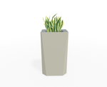 Magnuson KST - 1612L - H - PL High Kastan Rectangular Painted Steel Planter with Aluminum Top and Sealed Internal Liner (MAG - KST - 1612L - H - PL - XXX) - SchoolOutlet