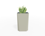 Magnuson KST - 1612L - H - PL High Kastan Rectangular Painted Steel Planter with Aluminum Top and Sealed Internal Liner (MAG - KST - 1612L - H - PL - XXX) - SchoolOutlet