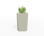Magnuson KST - 1612L - H - PL High Kastan Rectangular Painted Steel Planter with Aluminum Top and Sealed Internal Liner (MAG - KST - 1612L - H - PL - XXX) - SchoolOutlet