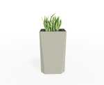 Magnuson KST - 1612L - H - PL High Kastan Rectangular Painted Steel Planter with Aluminum Top and Sealed Internal Liner (MAG - KST - 1612L - H - PL - XXX) - SchoolOutlet