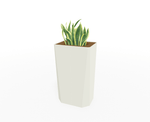 Magnuson KST - 1612L - H - PL High Kastan Rectangular Painted Steel Planter with Aluminum Top and Sealed Internal Liner (MAG - KST - 1612L - H - PL - XXX) - SchoolOutlet