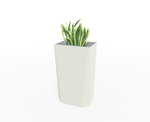 Magnuson KST - 1612L - H - PL High Kastan Rectangular Painted Steel Planter with Aluminum Top and Sealed Internal Liner (MAG - KST - 1612L - H - PL - XXX) - SchoolOutlet