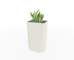 Magnuson KST - 1612L - H - PL High Kastan Rectangular Painted Steel Planter with Aluminum Top and Sealed Internal Liner (MAG - KST - 1612L - H - PL - XXX) - SchoolOutlet