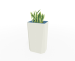 Magnuson KST - 1612L - H - PL High Kastan Rectangular Painted Steel Planter with Aluminum Top and Sealed Internal Liner (MAG - KST - 1612L - H - PL - XXX) - SchoolOutlet