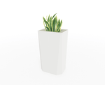 Magnuson KST - 1612L - H - PL High Kastan Rectangular Painted Steel Planter with Aluminum Top and Sealed Internal Liner (MAG - KST - 1612L - H - PL - XXX) - SchoolOutlet