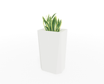 Magnuson KST - 1612L - H - PL High Kastan Rectangular Painted Steel Planter with Aluminum Top and Sealed Internal Liner (MAG - KST - 1612L - H - PL - XXX) - SchoolOutlet