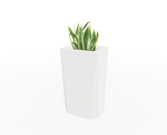 Magnuson KST - 1612L - H - PL High Kastan Rectangular Painted Steel Planter with Aluminum Top and Sealed Internal Liner (MAG - KST - 1612L - H - PL - XXX) - SchoolOutlet
