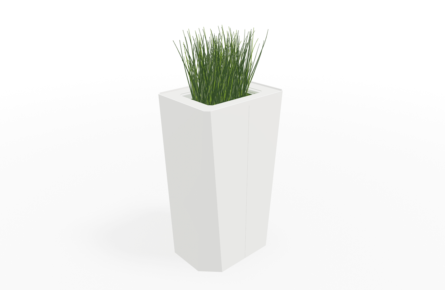 Magnuson KST - 1612L - H - PL High Kastan Rectangular Painted Steel Planter with Aluminum Top and Sealed Internal Liner (MAG - KST - 1612L - H - PL - XXX) - SchoolOutlet