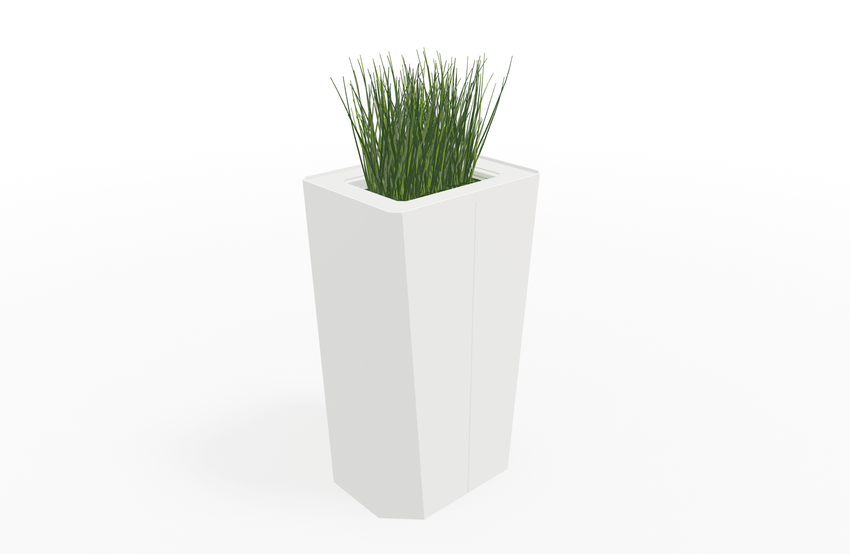 Magnuson KST - 1612L - H - PL High Kastan Rectangular Painted Steel Planter with Aluminum Top and Sealed Internal Liner (MAG - KST - 1612L - H - PL - XXX) - SchoolOutlet