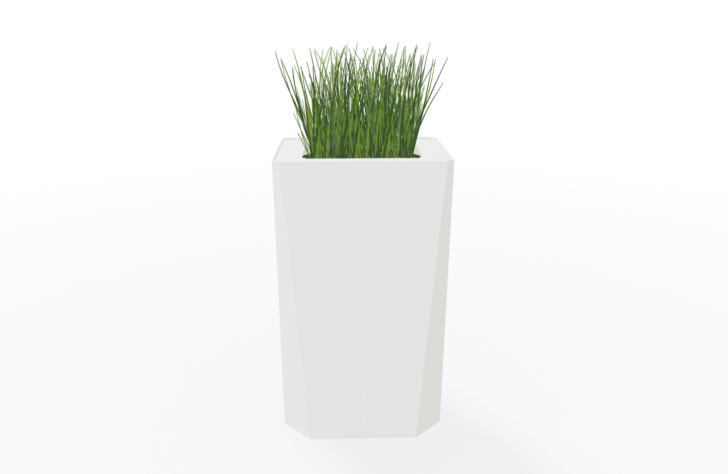 Magnuson KST - 1612L - H - PL High Kastan Rectangular Painted Steel Planter with Aluminum Top and Sealed Internal Liner (MAG - KST - 1612L - H - PL - XXX) - SchoolOutlet