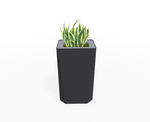 Magnuson KST - 1612L - H - PL High Kastan Rectangular Painted Steel Planter with Aluminum Top and Sealed Internal Liner (MAG - KST - 1612L - H - PL - XXX) - SchoolOutlet