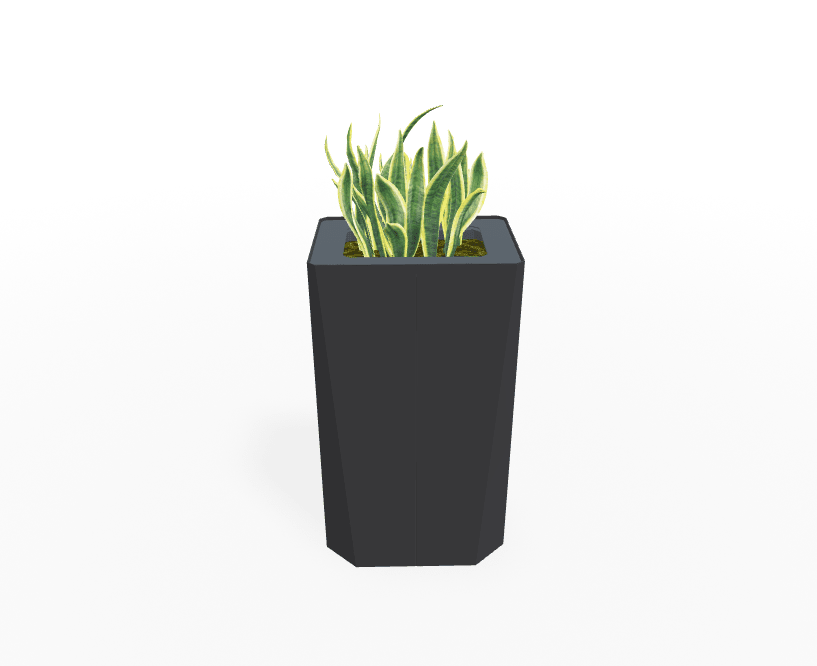 Magnuson KST - 1612L - H - PL High Kastan Rectangular Painted Steel Planter with Aluminum Top and Sealed Internal Liner (MAG - KST - 1612L - H - PL - XXX) - SchoolOutlet