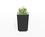 Magnuson KST - 1612L - H - PL High Kastan Rectangular Painted Steel Planter with Aluminum Top and Sealed Internal Liner (MAG - KST - 1612L - H - PL - XXX) - SchoolOutlet