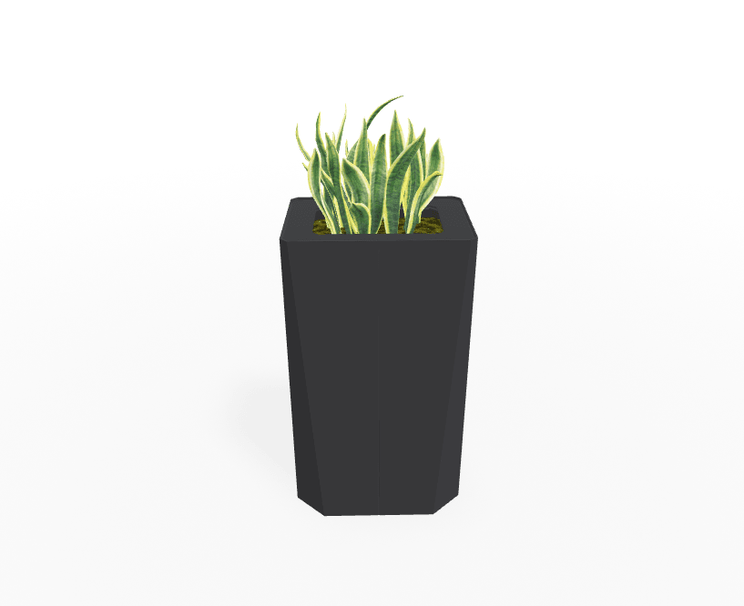 Magnuson KST - 1612L - H - PL High Kastan Rectangular Painted Steel Planter with Aluminum Top and Sealed Internal Liner (MAG - KST - 1612L - H - PL - XXX) - SchoolOutlet