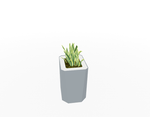 Magnuson KST - 1612L - M - PL Kastan Mid - Height Rectangular Steel Planter with Aluminum Top and Sealed Internal Liner (MAG - KST - 1612L - M - PL - XXX) - SchoolOutlet
