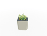 Magnuson KST - 1612L - M - PL Kastan Mid - Height Rectangular Steel Planter with Aluminum Top and Sealed Internal Liner (MAG - KST - 1612L - M - PL - XXX) - SchoolOutlet