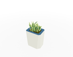 Magnuson KST - 1612L - M - PL Kastan Mid - Height Rectangular Steel Planter with Aluminum Top and Sealed Internal Liner (MAG - KST - 1612L - M - PL - XXX) - SchoolOutlet