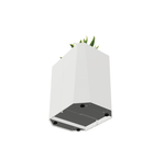 Magnuson KST - 1612L - M - PL Kastan Mid - Height Rectangular Steel Planter with Aluminum Top and Sealed Internal Liner (MAG - KST - 1612L - M - PL - XXX) - SchoolOutlet