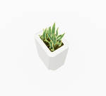 Magnuson KST - 1612L - M - PL Kastan Mid - Height Rectangular Steel Planter with Aluminum Top and Sealed Internal Liner (MAG - KST - 1612L - M - PL - XXX) - SchoolOutlet