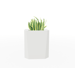 Magnuson KST - 1612L - M - PL Kastan Mid - Height Rectangular Steel Planter with Aluminum Top and Sealed Internal Liner (MAG - KST - 1612L - M - PL - XXX) - SchoolOutlet