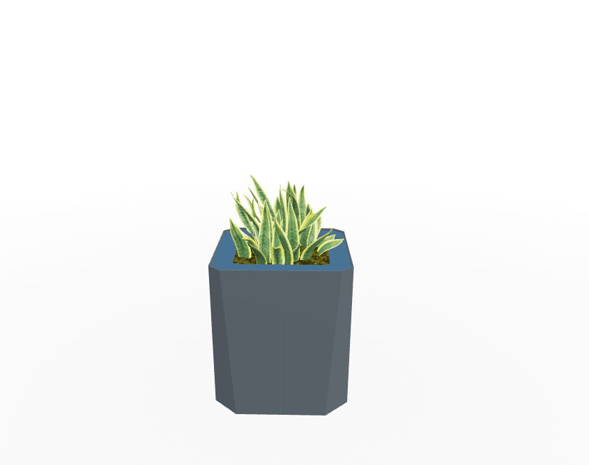 Magnuson KST - 1616L - M - PL Mid - Height Square Painted Steel Planter with Aluminum Top and Sealed Internal Liner (MAG - KST - 1616L - M - PL - XXX) - SchoolOutlet