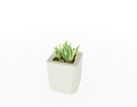 Magnuson KST - 1616L - M - PL Mid - Height Square Painted Steel Planter with Aluminum Top and Sealed Internal Liner (MAG - KST - 1616L - M - PL - XXX) - SchoolOutlet