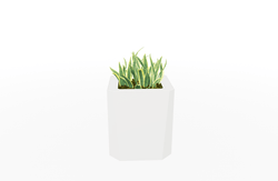 Magnuson KST-1616L-M-PL Mid-Height Square Painted Steel Planter with Aluminum Top and Sealed Internal Liner (MAG-KST-1616L-M-PL-XXX)