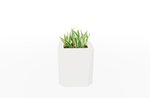 Magnuson KST - 1616L - M - PL Mid - Height Square Painted Steel Planter with Aluminum Top and Sealed Internal Liner (MAG - KST - 1616L - M - PL - XXX) - SchoolOutlet