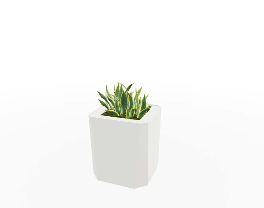 Magnuson KST - 1616L - M - PL Mid - Height Square Painted Steel Planter with Aluminum Top and Sealed Internal Liner (MAG - KST - 1616L - M - PL - XXX) - SchoolOutlet