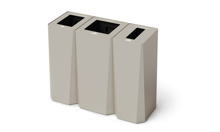 Magnuson KASTA KST - 1814L 35 - Gallon Rectangular Powder - Coated Steel Waste Receptacle with Internal Rigid Liner (MAG - KST - 1814L) - SchoolOutlet