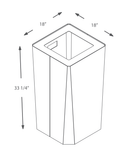 Magnuson KASTA KST - 1814L 35 - Gallon Rectangular Powder - Coated Steel Waste Receptacle with Internal Rigid Liner (MAG - KST - 1814L) - SchoolOutlet