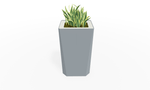 Magnuson KST - 1814L - H - PL High Kastan Rectangular Painted Steel Planter with Aluminum Top and Sealed Internal Liner (MAG - KST - 1814L - H - PL - XXX) - SchoolOutlet