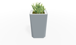Magnuson KST - 1814L - H - PL High Kastan Rectangular Painted Steel Planter with Aluminum Top and Sealed Internal Liner (MAG - KST - 1814L - H - PL - XXX) - SchoolOutlet