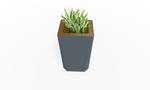 Magnuson KST - 1814L - H - PL High Kastan Rectangular Painted Steel Planter with Aluminum Top and Sealed Internal Liner (MAG - KST - 1814L - H - PL - XXX) - SchoolOutlet