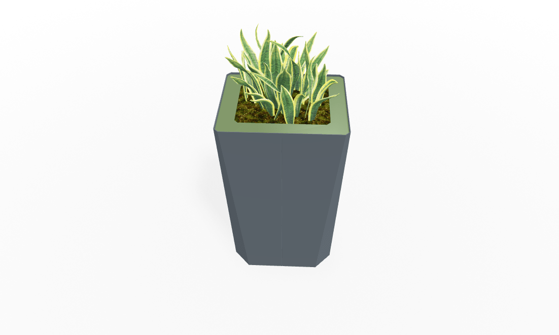 Magnuson KST - 1814L - H - PL High Kastan Rectangular Painted Steel Planter with Aluminum Top and Sealed Internal Liner (MAG - KST - 1814L - H - PL - XXX) - SchoolOutlet