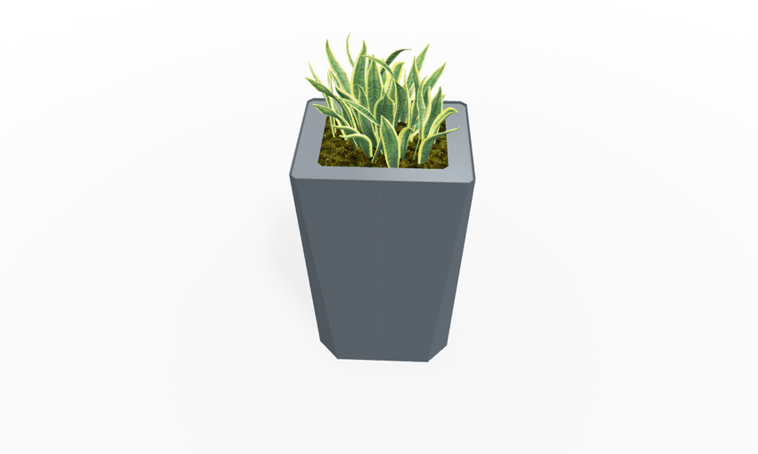 Magnuson KST - 1814L - H - PL High Kastan Rectangular Painted Steel Planter with Aluminum Top and Sealed Internal Liner (MAG - KST - 1814L - H - PL - XXX) - SchoolOutlet