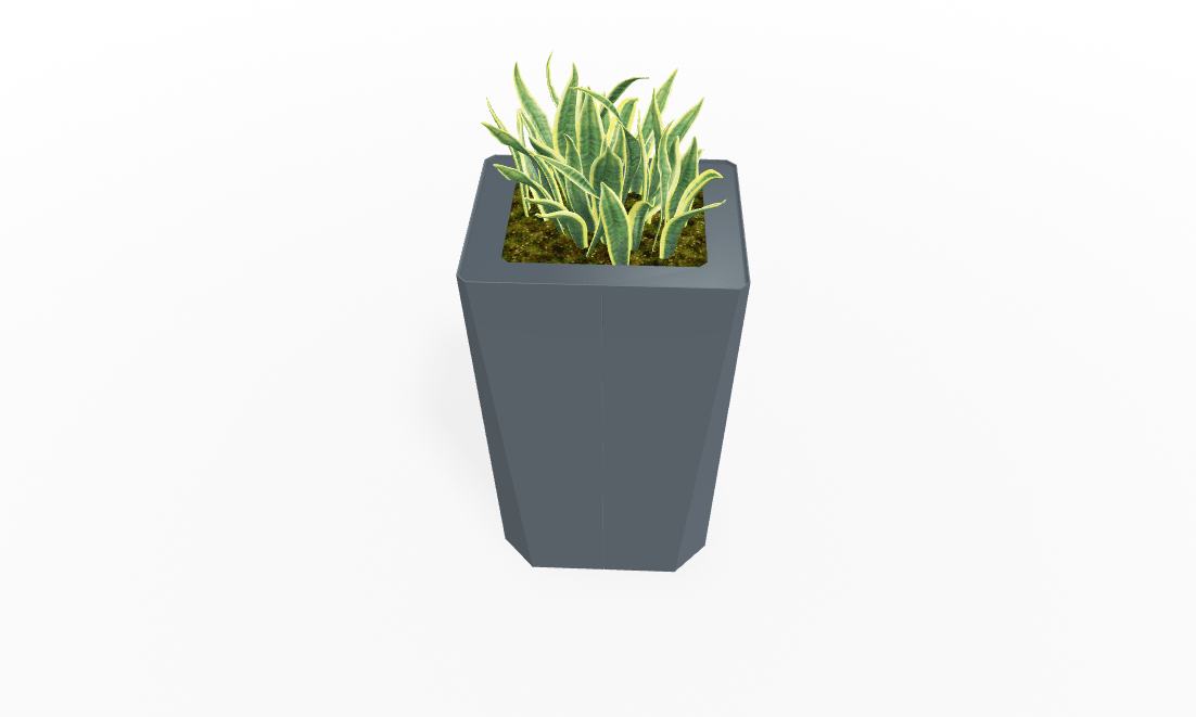 Magnuson KST - 1814L - H - PL High Kastan Rectangular Painted Steel Planter with Aluminum Top and Sealed Internal Liner (MAG - KST - 1814L - H - PL - XXX) - SchoolOutlet