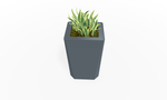 Magnuson KST - 1814L - H - PL High Kastan Rectangular Painted Steel Planter with Aluminum Top and Sealed Internal Liner (MAG - KST - 1814L - H - PL - XXX) - SchoolOutlet