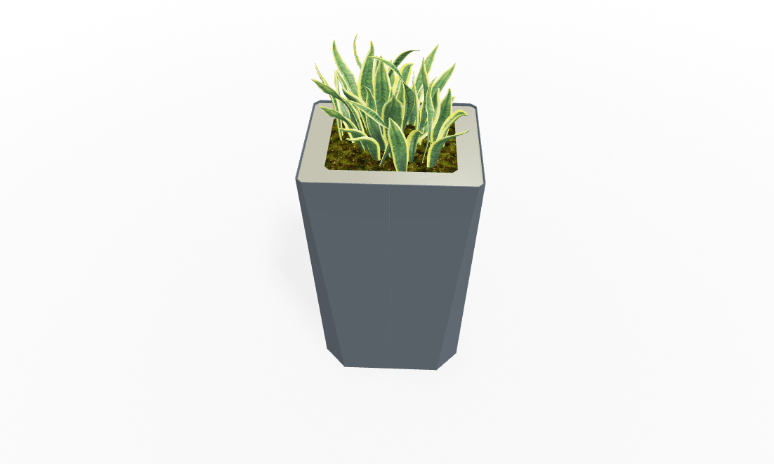 Magnuson KST - 1814L - H - PL High Kastan Rectangular Painted Steel Planter with Aluminum Top and Sealed Internal Liner (MAG - KST - 1814L - H - PL - XXX) - SchoolOutlet