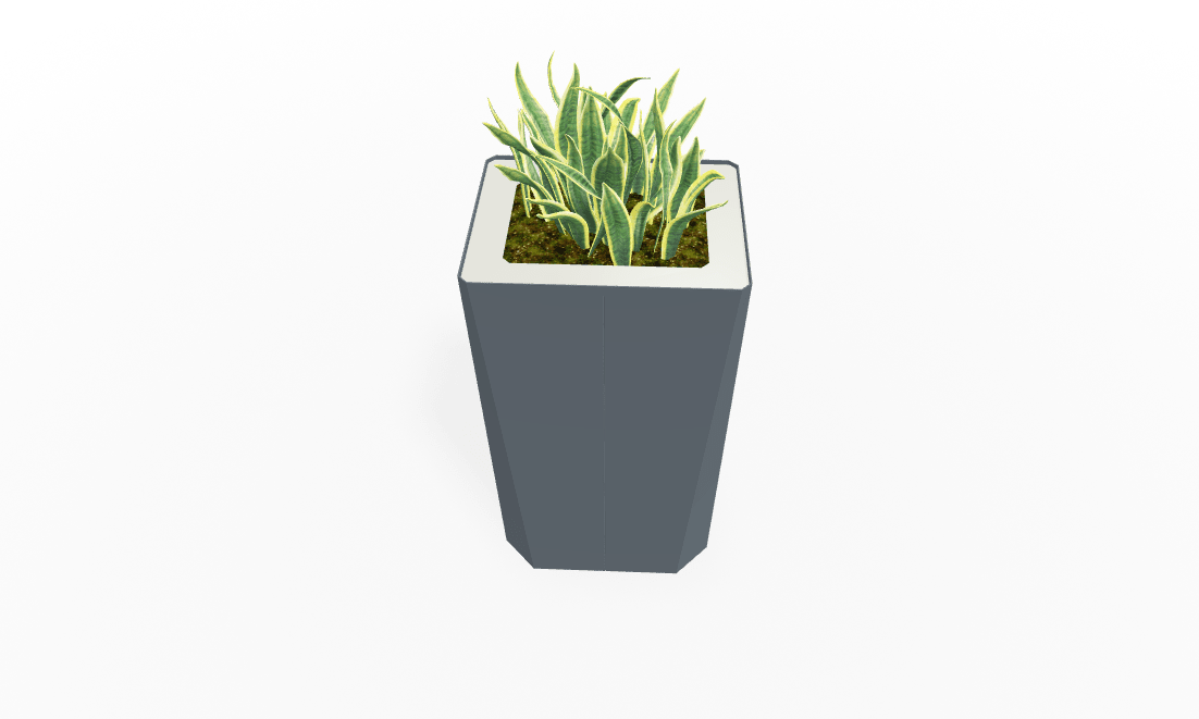 Magnuson KST - 1814L - H - PL High Kastan Rectangular Painted Steel Planter with Aluminum Top and Sealed Internal Liner (MAG - KST - 1814L - H - PL - XXX) - SchoolOutlet