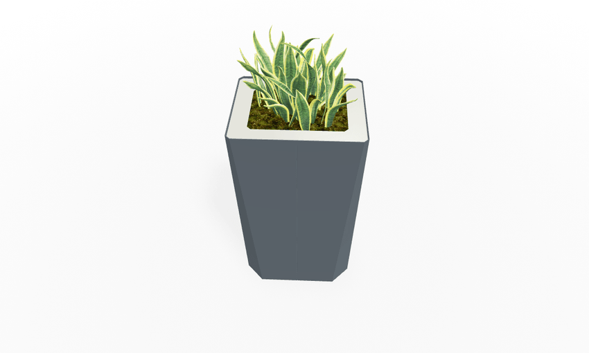 Magnuson KST - 1814L - H - PL High Kastan Rectangular Painted Steel Planter with Aluminum Top and Sealed Internal Liner (MAG - KST - 1814L - H - PL - XXX) - SchoolOutlet