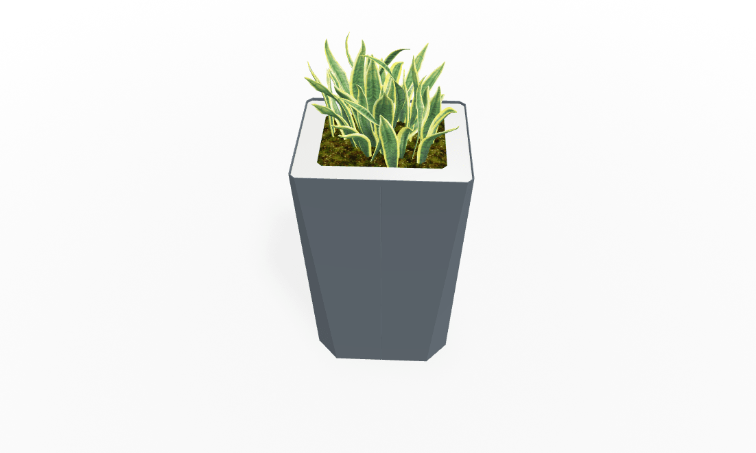 Magnuson KST - 1814L - H - PL High Kastan Rectangular Painted Steel Planter with Aluminum Top and Sealed Internal Liner (MAG - KST - 1814L - H - PL - XXX) - SchoolOutlet