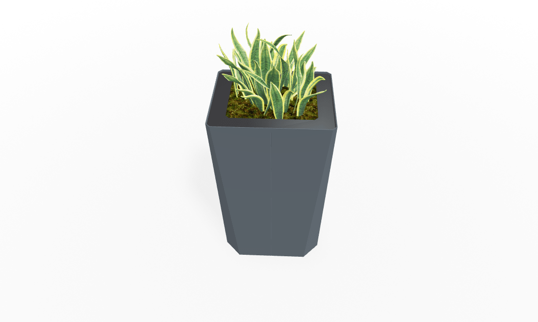 Magnuson KST - 1814L - H - PL High Kastan Rectangular Painted Steel Planter with Aluminum Top and Sealed Internal Liner (MAG - KST - 1814L - H - PL - XXX) - SchoolOutlet