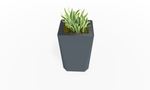 Magnuson KST - 1814L - H - PL High Kastan Rectangular Painted Steel Planter with Aluminum Top and Sealed Internal Liner (MAG - KST - 1814L - H - PL - XXX) - SchoolOutlet