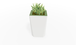 Magnuson KST - 1814L - H - PL High Kastan Rectangular Painted Steel Planter with Aluminum Top and Sealed Internal Liner (MAG - KST - 1814L - H - PL - XXX) - SchoolOutlet